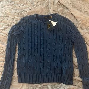 Ralph Lauren slim fit cable sweater